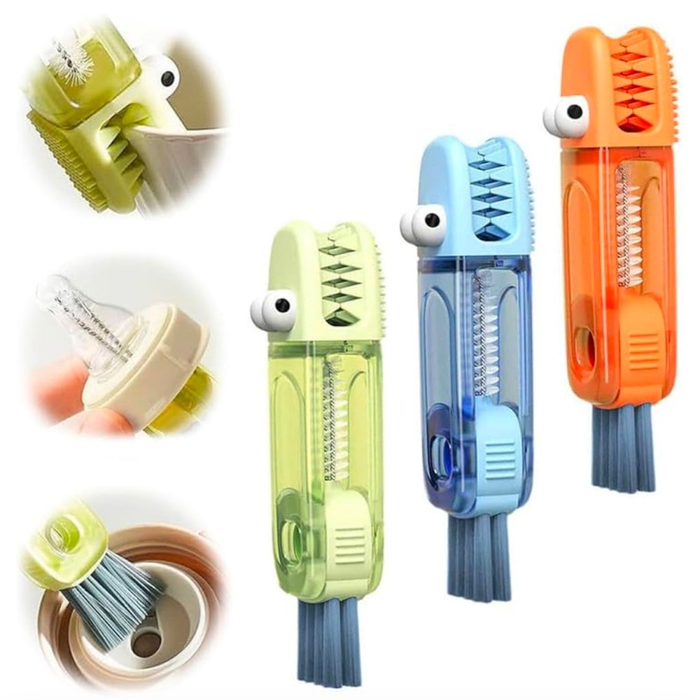 Lid Cleaning BrushMultifunctional Crevice Portable Cup Lid cleaning  set of 3